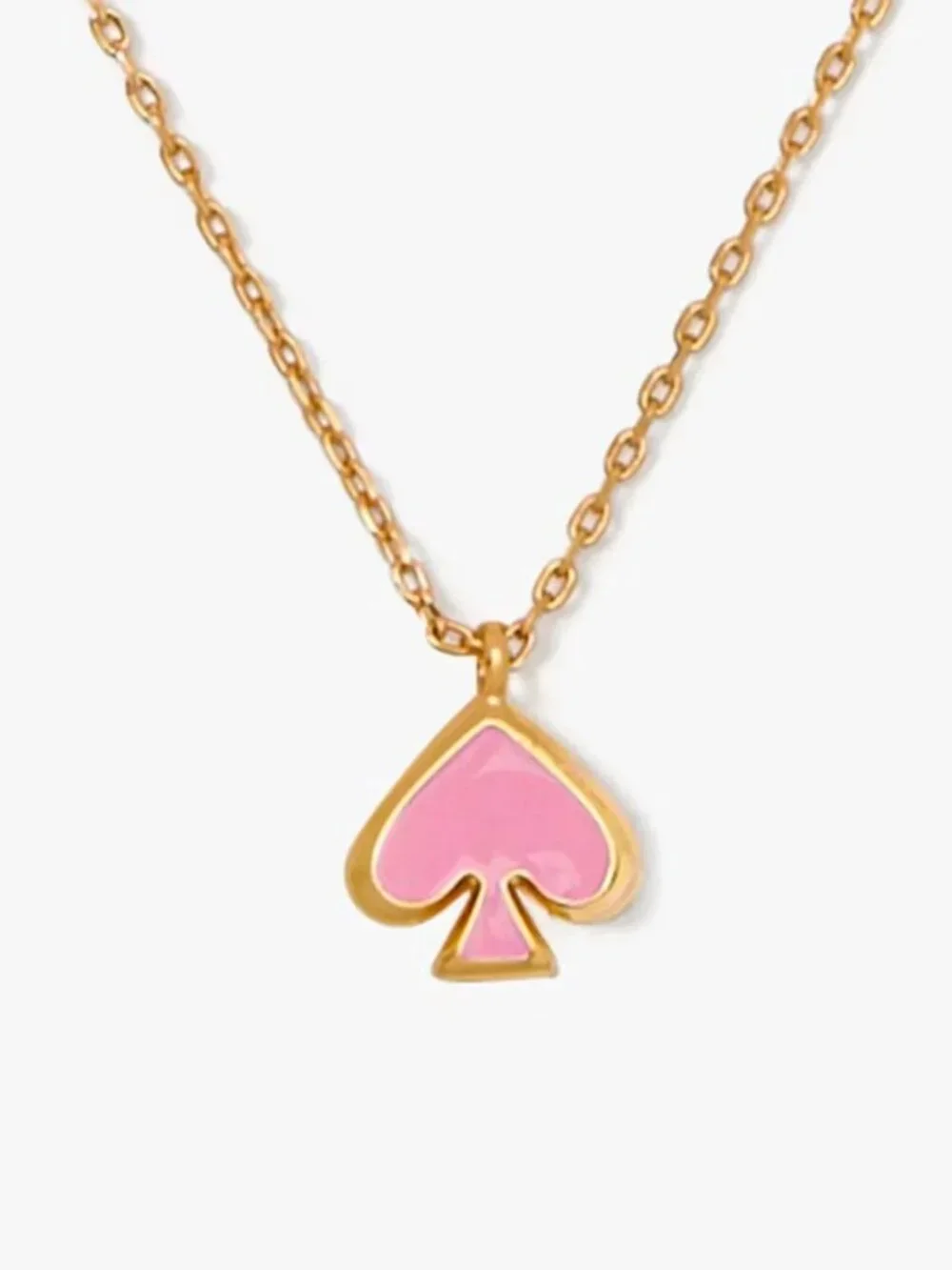 kate spade Everyday Spade Enamel Surf Pink Mini Pendant/NWT